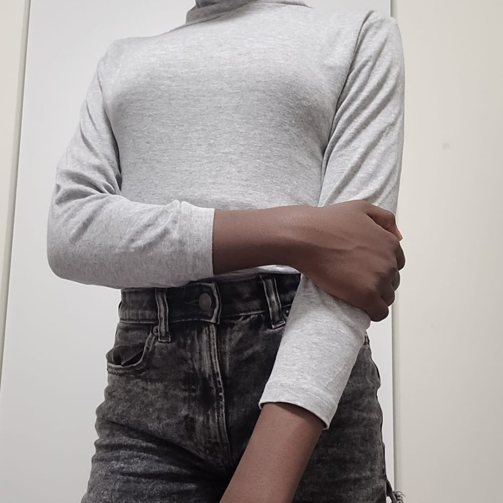 Grey Turtle Neck